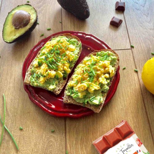 Tartine avocat recette