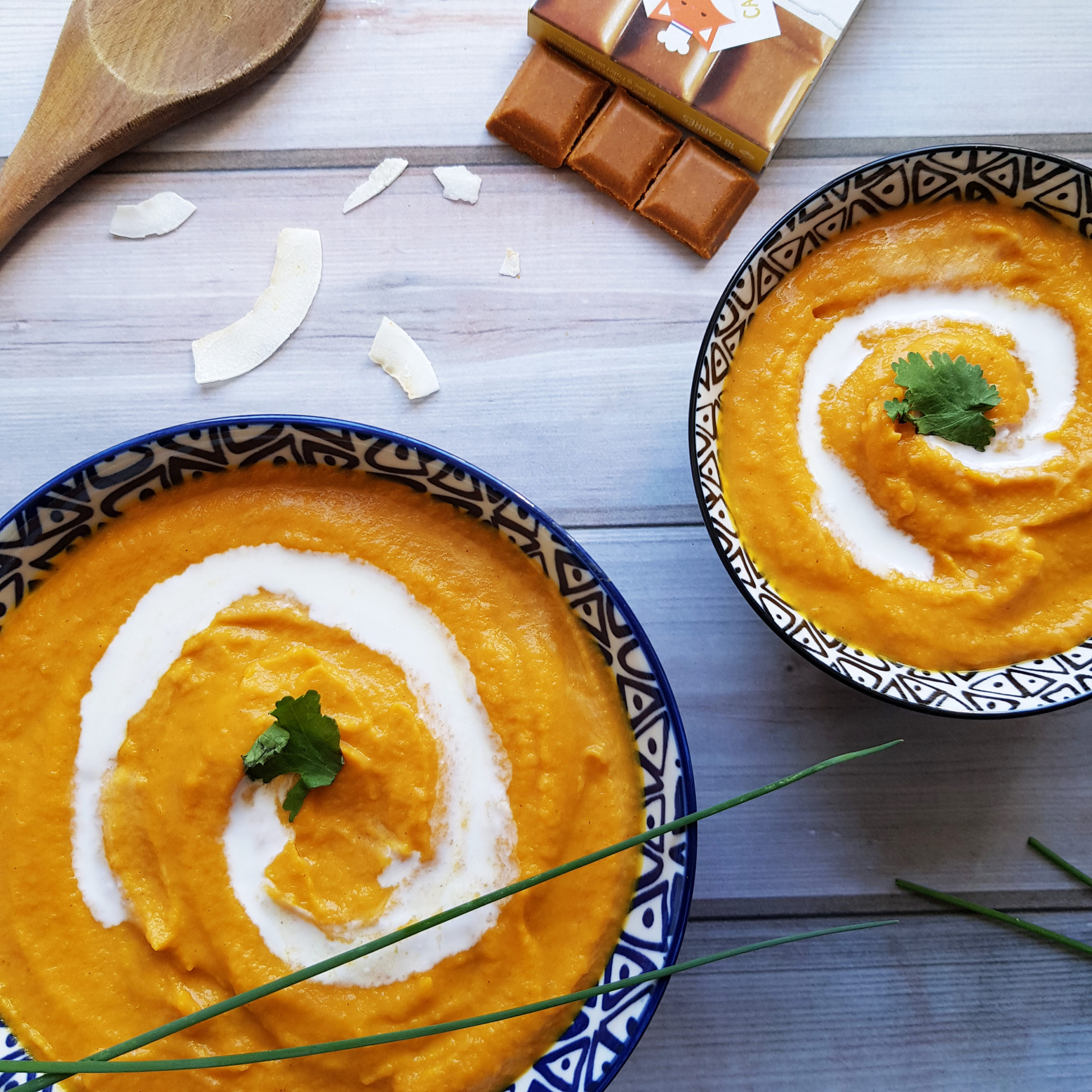 Velouté de patates douces recette