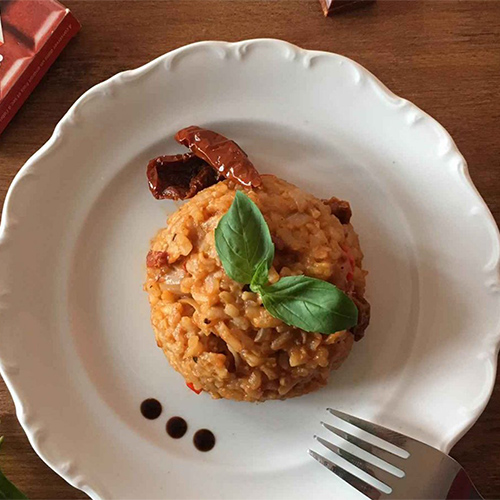 Risotto tomates basilic recette