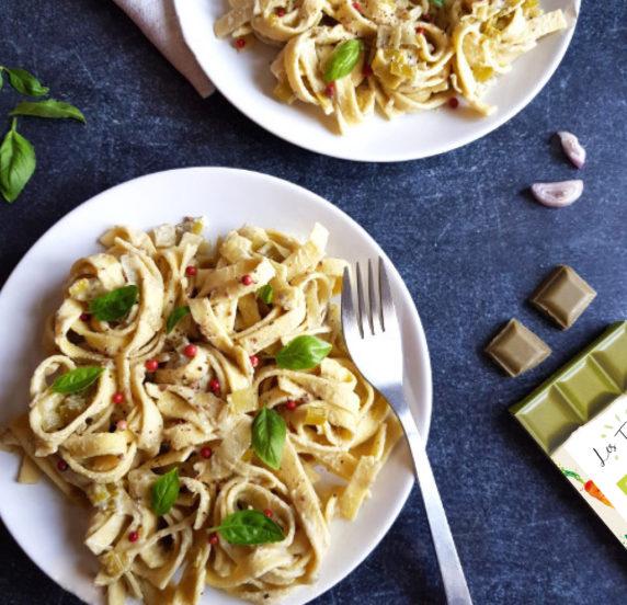 Fettuccines poireau recette