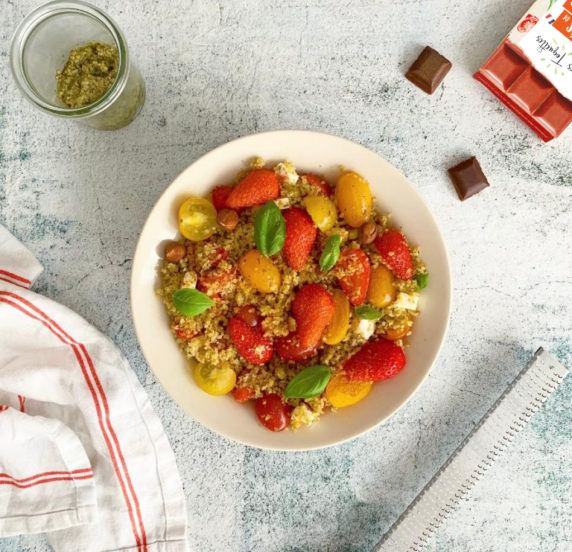 Salade tomate fraise recette