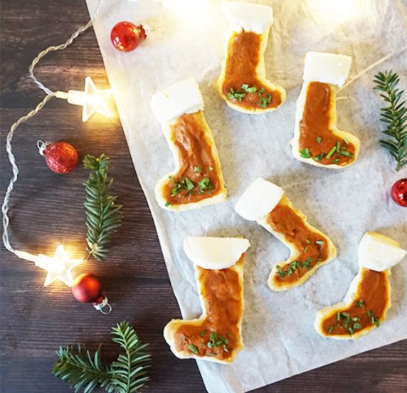 Mini pizza bottes de Noël recette
