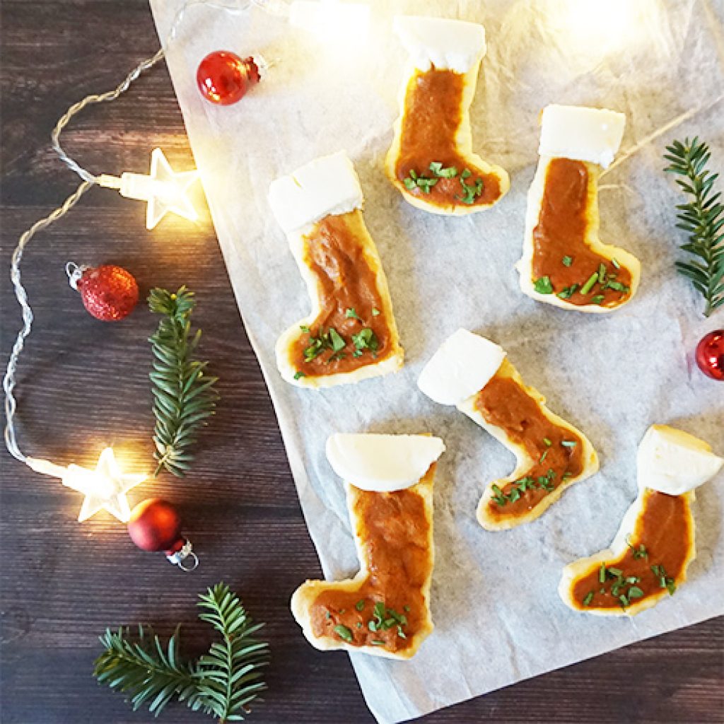 Mini pizza bottes de Noël recette